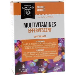 Multivitamines Effervescent Orange 20 Comprimés