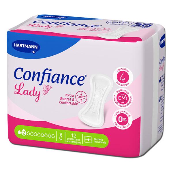 Confiance Lady Protections Anatomiques à l'Aloe Vera 2 Gouttes 14 unités