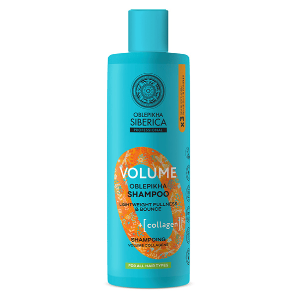 Oblepikha O Shampoing Volume à l'argousier tous types de cheveux 400ml