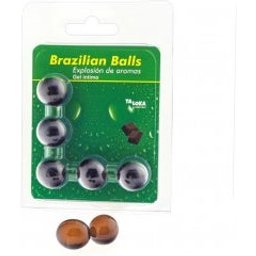 Taloka Brazilian Balls Intimate Gel Chocolate 5uds