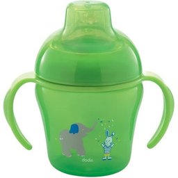 Tasse d'Apprentissage Silicone Vert 200ml +6 mois