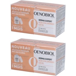 Oenobiol - Complément alimentaire - Derma Expert Acide Hyaluronique 420Mg - Anti-âge global - Efficacité anti-rides et fermeté prouvée2 - 60 gélules végétales