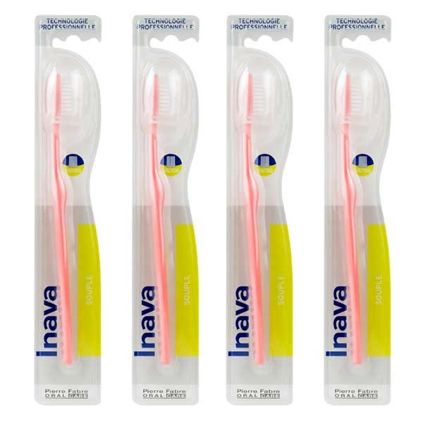20/100 brosse à dents souples Lot de 4