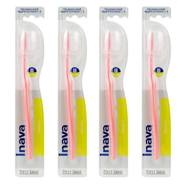 20/100 brosse à dents souples Lot de 4