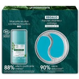 Mascarilla en Stick Purificante a la MentaBIO 50 ml + Parches Alisantes Antifatiga