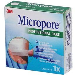 Micropore™ Sparadrap microporeux 5 m x 1,25 cm