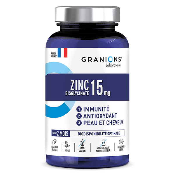 Granions Zinc Bisglycinate 15mg 60 gélules