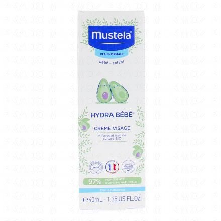 ''Peau normale'' Bébé hydra bébé crème visage tube 40ml