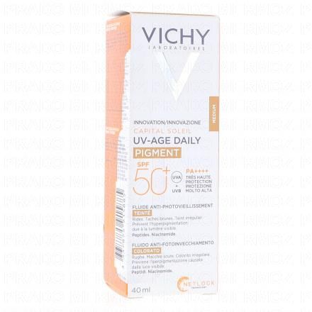 Capital Soleil - Fluide UV-Age daily Pigment teinté Médium SPF50+ 40ml