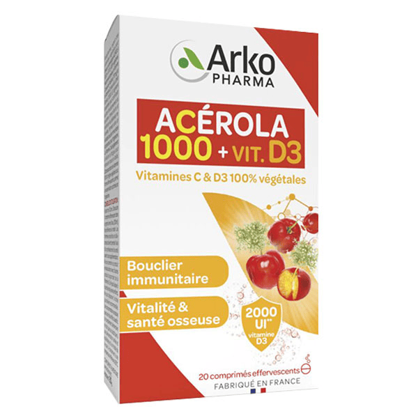 Azinc Naturel Vitamines C + D 20 comprimés effervescents