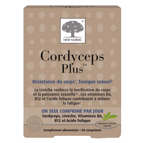 Cordyceps Plus Vitalité, endurance et tonus sexuel 30comprimés