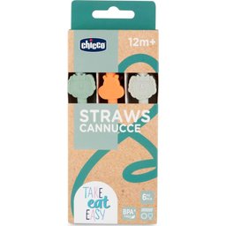 Pailles Silicone 12M+ 6uts