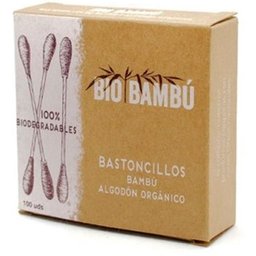 Biobamboo Bambou & coton biologique Tiges de coton 100 pcs