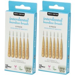 The Humble Co. Humble Interdental Brush® Brossette interdentaire en bambou Taille 3 - 0,6 mm