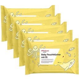Redcare Junior Lingettes humides pour bébés à l'huile