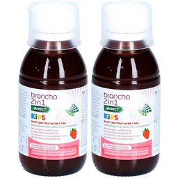 Broncho 2 in 1 Kids Sirop contre la toux Fraise - Toux sèche & grasse