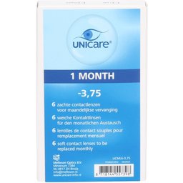 Unicare Lentilles mensuelles -3,75