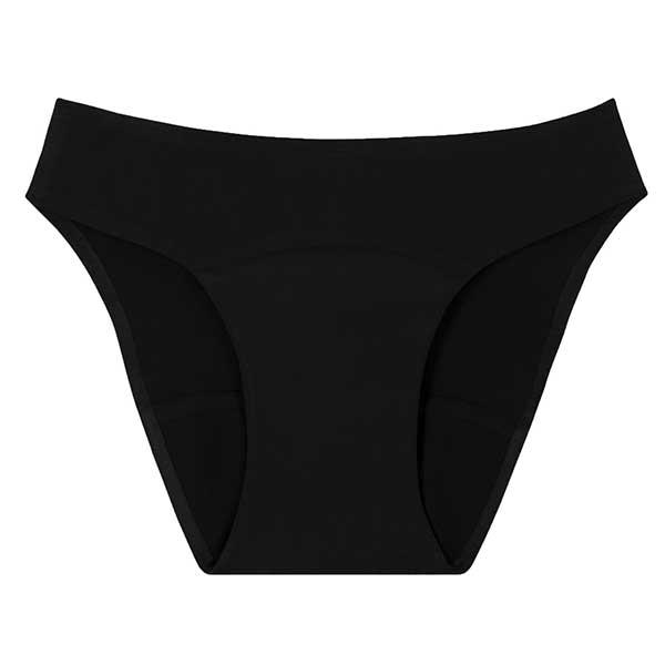 Culotte Menstruelle Microfibres Flux Abondant Noir TXS