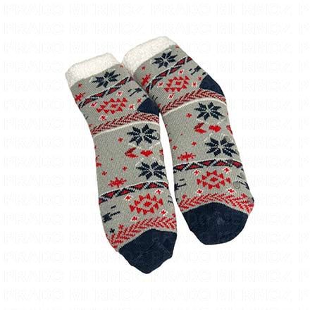 Chaussettes Bien-être Aloe Vera grise et bleue 35/40