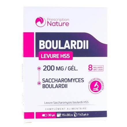 PRESCRIPTION NATURE Boulardii 200 mg 30 gélules