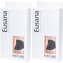 Eusana Ceinture lombaire anatomique soie/laine taille M noir