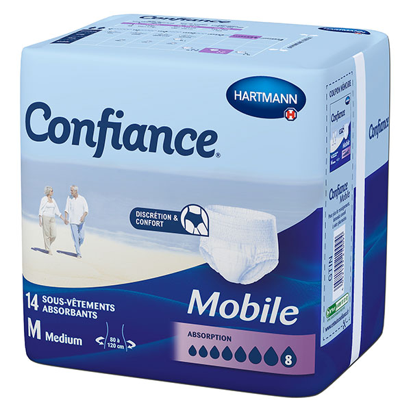 Confiance Mobile Absorption 8 Gouttes - Taille M - 14 sous-vêtements