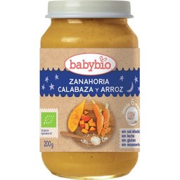 Bio Carotte, Citrouille et Riz en pot de 200g