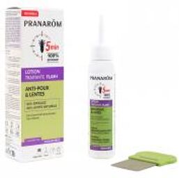 Pranarôm Aromapoux Lotion Traitante Flash 5 Minutes Anti-Poux & Lentes 100 ml - Flacon Applicateur