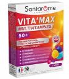 Vita'Max Multivitamines 50+ 30 Comprimés - Boîte 30 comprimés