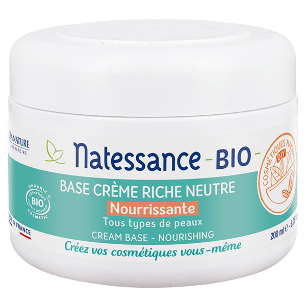 DIY Base Crème Riche Neutre Nourrissante Bio 200ml