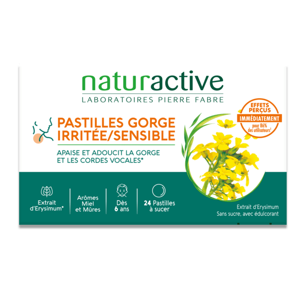 VoxylTabs pastilles gorge irritée senssible 24 pastilles sans sucre