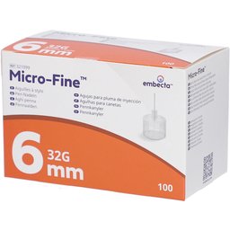 Embecta™ Micro-Fine™ Aiguilles à stylo 6 mm 32G Ref 321099