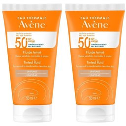Avène Solaire - Fluide Teinté Spf50+ UVB UVA Lumière Bleue HEV