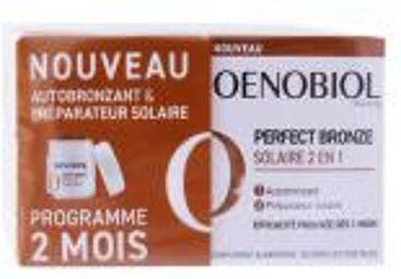 Perfect Bronze Solaire 2 en 1 - Autobronzant & Préparateur Solaire - 60 Capsules - Lot 2 x 30 capsules