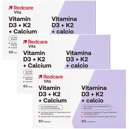Redcare Vitamine D3, K2 et Calcium