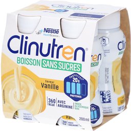 Nestle Clinutren Boisson Sans Sucres Vanille