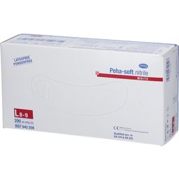 Peha-soft® nitrile white powderfree Taille L