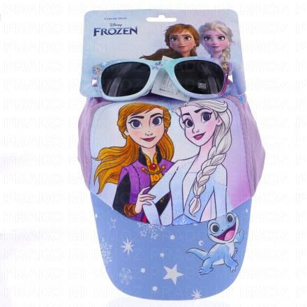 Lunettes de soleil et Casquette reine des neiges taille 53