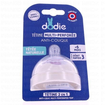 Tétine multi-perforée anti-colique +6 mois débit 3