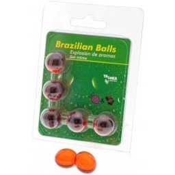 Taloka Brazilian Balls Intimate Gel Strawberry & Chocolate 5uds