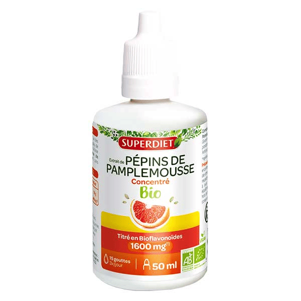 Extrait de Pépins de Pamplemousse Concentré 1000mg Bio 50ml