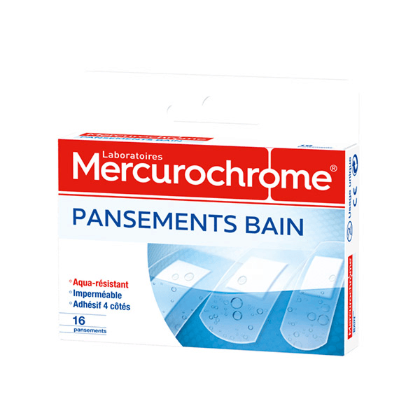 Pansements Bain Aqua-Résistant Boîte de 16