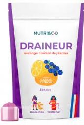 Draineur aux Extraits de Plantes Breveté Goût Cassis-Citron 100 g - Doypack 100 g
