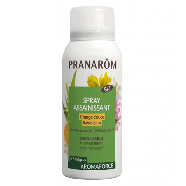 Aromaforce Spray Assainissant Ravintsara Orange Douce Bio 75ml