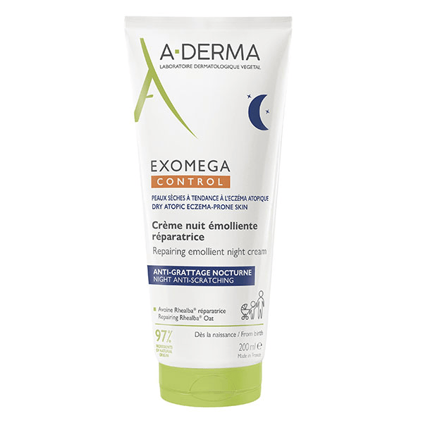 Exomega Control Crème nuit émolliente réparatrice 200ml