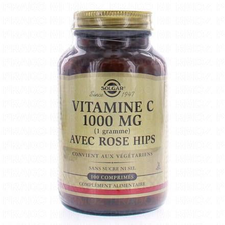 VItamine C 1000 avec rose hips x100 comprimés