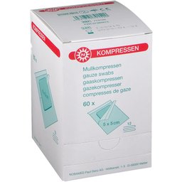 Nobamed® Compresses de gaze stériles 5 cm x 5 cm