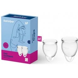 Feel Confident Clear Menstrual Cup Kit 15+20ml