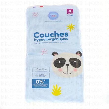 Couches hypoallergéniques taille 4 - 7à18kg x48 couches
