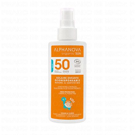Organic Sun - Protection solaire enfant SPF 50 haute spray 125g